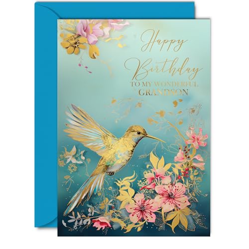 Beautiful Gold Birthday Cards for Grandson - Wonderful... - Auto & Motorcycle Amazon UK à 2.28€