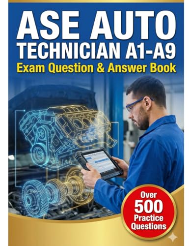 ASE Auto Technician A1-A9 Tests Question and Answer Book - Amazon Royaume-Uni à 7.99€