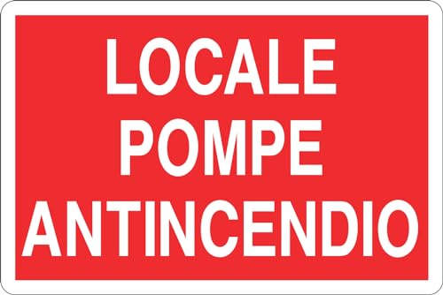 GLOBAL CARTELLO SEGNALETICO - LOCALE POMPE ANTINCENDIO... - Fournitures Bureau en promo à 2.49€