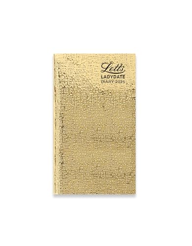 Letts of London Ladydate Slim week to view 2025 diary - gold - Fournitures Bureau Amazon Royaume-Uni à 4.84€