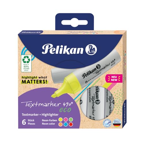 Pelikan Rotuladores fluorescentes 490® eco, juego de 6... - Jouets & Jeux Amazon Espagne à 3.48€