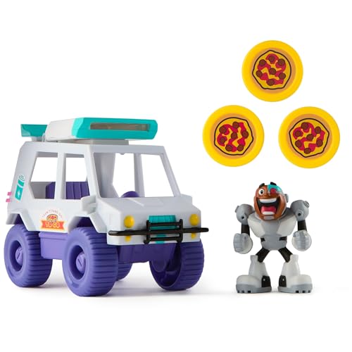 DC Comics Teen Titans Go! T-Car Pizza Launcher, Cyborg... - Jouets & Jeux en promo à 4.10€