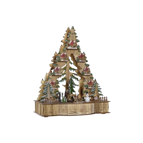 CASA LED MADERA 30X15X37 ARBOL NATURAL - Amazon Germany à 15.43€