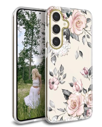 JIAXIUFEN for Galaxy S24 Case Clear Glitter Plating Desig... - Tech & Electronics Amazon UK à 5.84€