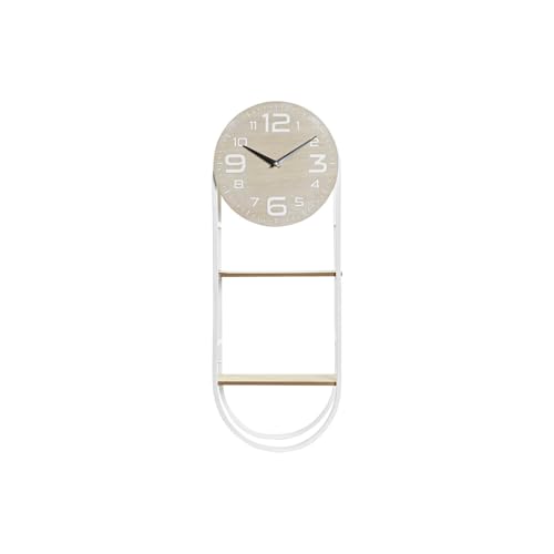 RELOJ PARED MDF METAL 25,5X11,5X71 ESTANTERIA - Amazon Italie à 64.73€
