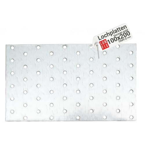 LUN FIX Lochplatte Flachverbinder 100x200 mm 2 mm... - Bricolage & Outils Amazon Allemagne à 0.99€