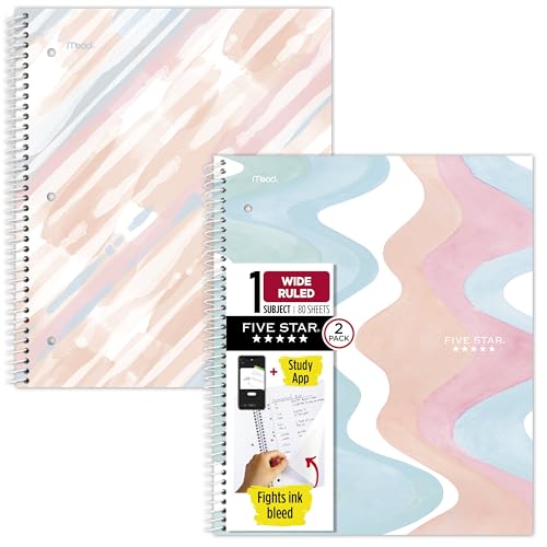 Five Star Cuadernos de rayas anchas, a la moda, paquete de... - Fournitures Bureau en promo à 18.74€
