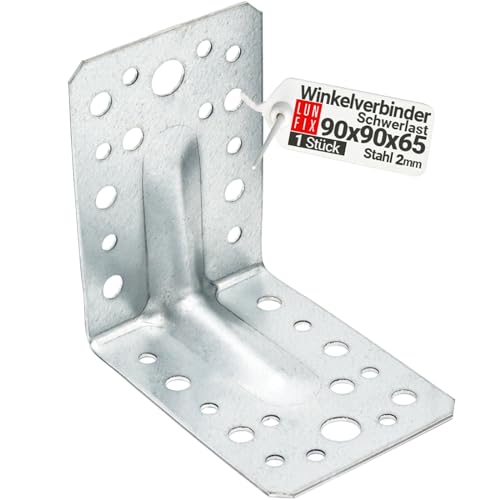 LUN FIX Winkelverbinder 90x90x65x2 mm Metallwinkel 90 Grad... - Jardin & Extérieur Amazon Allemagne à 0.74€