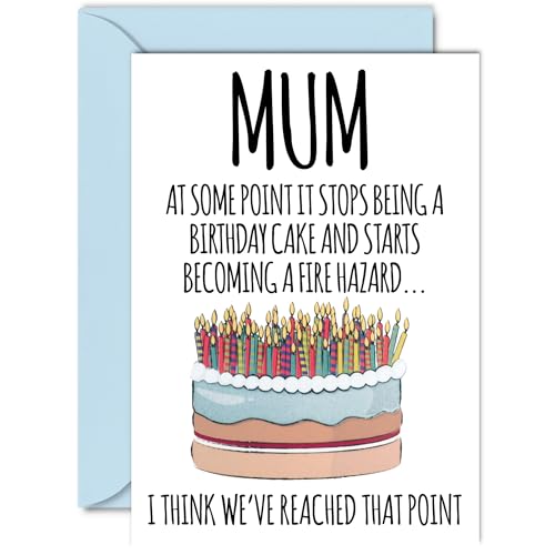 Funny Birthday Cards for Mum - Fire Hazard - Joke Rude... - Auto & Moto Amazon Royaume-Uni à 2.39€