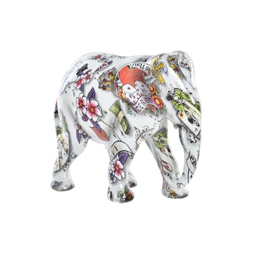 FIGURA RESINA 15X8X13 ELEFANTE BLANCO - Jouets & Jeux en promo à 6.67€