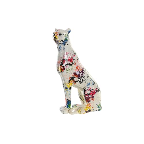 FIGURA RESINA 16X8X25 LEOPARDO MULTICOLOR - Jouets & Jeux Amazon Espagne à 8.30€