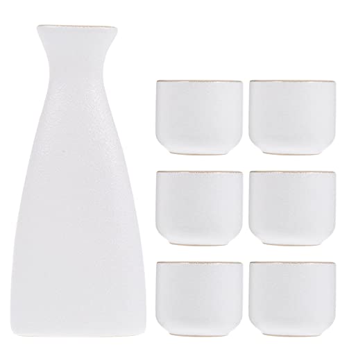 VINTORKY Ceramic Wine Cups and Sake Bottles Set 7Pcs... - High-Tech & Électronique Amazon Royaume-Uni à 12.69€
