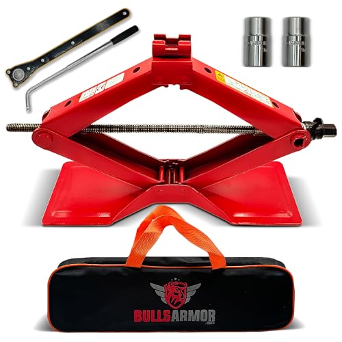 BullsArmor Scissor Jack Kit - 2 Ton (4,400 lbs) - Extra... - Auto & Moto Amazon Royaume-Uni à 70.63€