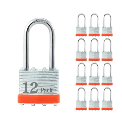 ZonRo Lot de 12 cadenas à clé identique en acier laminé à... - Jardin & Extérieur Amazon France à 49.14€