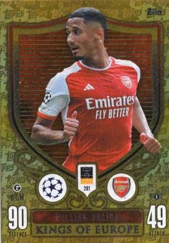Match Attax Extra 2023 2024 William Saliba Kings of Europe... - Auto & Moto Amazon Royaume-Uni à 1.99€