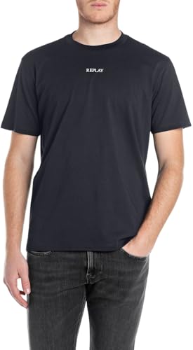 Replay Camiseta para Hombre, 067 Night Blue, XS - Jouets & Jeux en promo à 8.98€