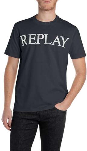 Replay Camiseta básica para Hombre Cuello Redondo Manga... - Mode & Vêtements en promo à 8.86€