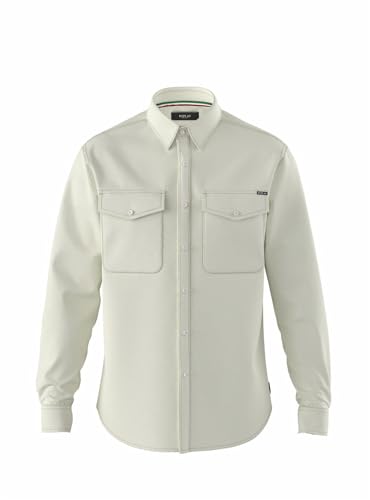 Replay Camisa para Hombre, Blanco (001 White), S - Jouets & Jeux en promo à 36.20€