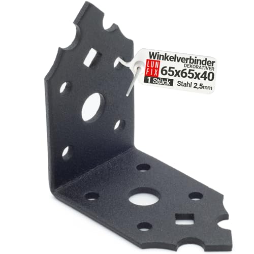 Supporto decorativo angolare nero verniciato a polvere... - Bon plan à 0.89€