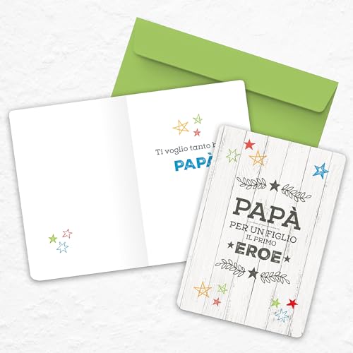 LINA OFFICINE GRAFICHE CREATIVE biglietto auguri papa festa... - Vente Flash Amazon -68%