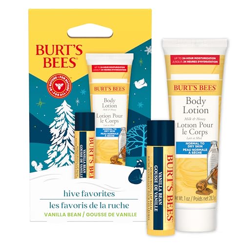 Burt's Bees Gift Set for Lip & Body, Vanilla Bean Lip Balm... - Beauté & Parfums Amazon Royaume-Uni à 3.74€