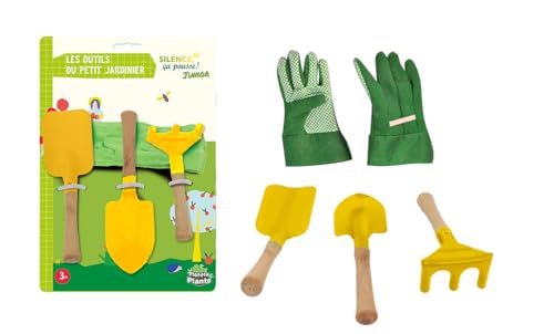 PLANETE PLANTE - Set mit 3 Gartenwerkzeugen für Kinder... - Jardin & Extérieur Amazon Allemagne à 4.73€
