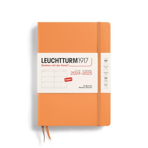LEUCHTTURM1917 370721 Wochenkalender Medium (A5) 2025, 18... - Amazon Allemagne à 6.85€