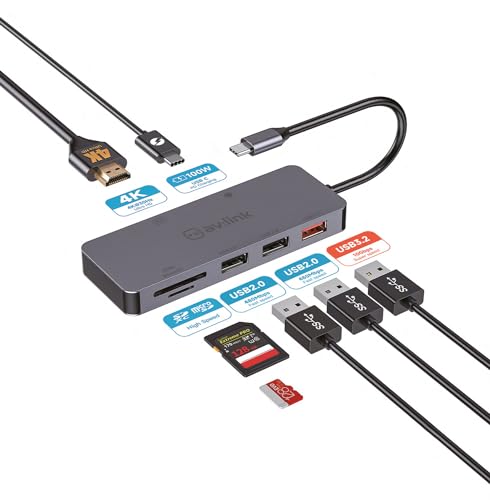 AV:Link | 7-Port USB 3.2 Type-C Multi-Hub Versatile... - High-Tech & Électronique Amazon Royaume-Uni à 8.65€
