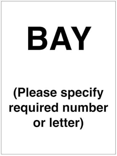 Bay (specificare numero richiesto/lettera) (cartello di... - Auto & Moto Amazon Italie à 11.88€