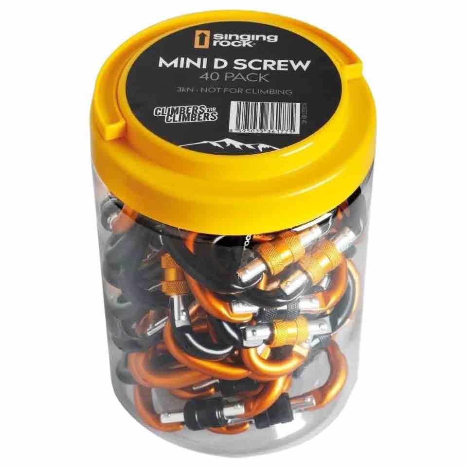 Pack de 40 unidades mosquetón MINI D rosca en promo à 55,53€ (-88%) sur Amazon ES