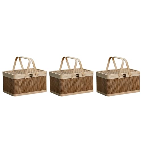 Fegtrty 3X Cesta de Bambú Cesta Tejida Natural Y Amigable... - Maison & Cuisine Amazon Espagne à 50.74€