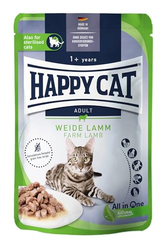 Happy Cat Culinary Meat in Sauce Sauce - Bolsa de Cordero... - Pet Supplies Amazon Spain à 1.36€