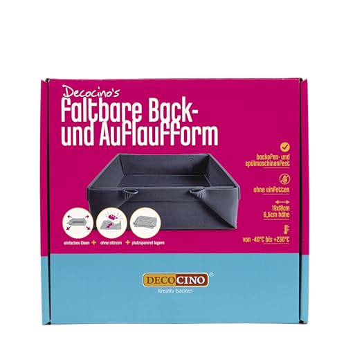 DECOCINO Moule à cake pliable - 19 x 18 x 6,5 cm - En... - Sports & Fitness Amazon France à 25.01€
