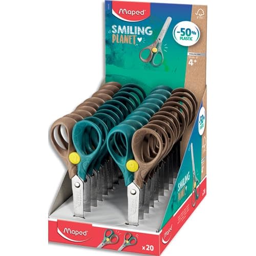 Ciseaux Security 13 cm Smiling Planet, composé à 50% de... - Jouets & Jeux Amazon France à 7.47€