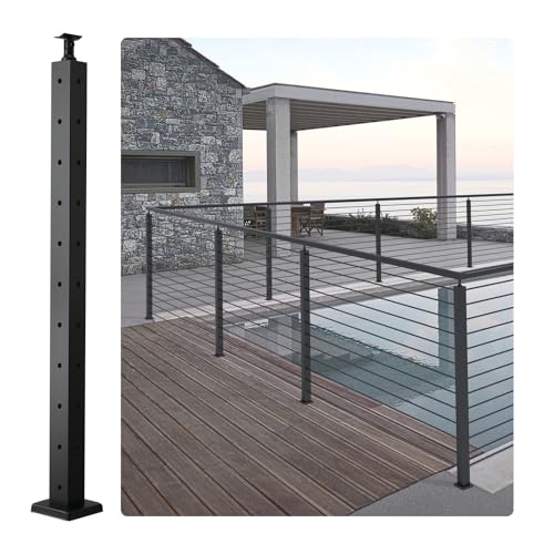 VEVOR Poste de Barandilla de Cable con Orificios en Forma... - High-Tech & Électronique Amazon Espagne à 16.73€