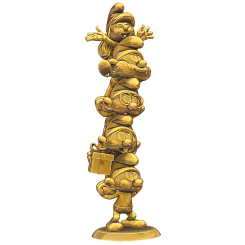 Plastoy Collectoys - Colonne de Schtroumpfs Gold - Jouets & Jeux en promo à 99.43€