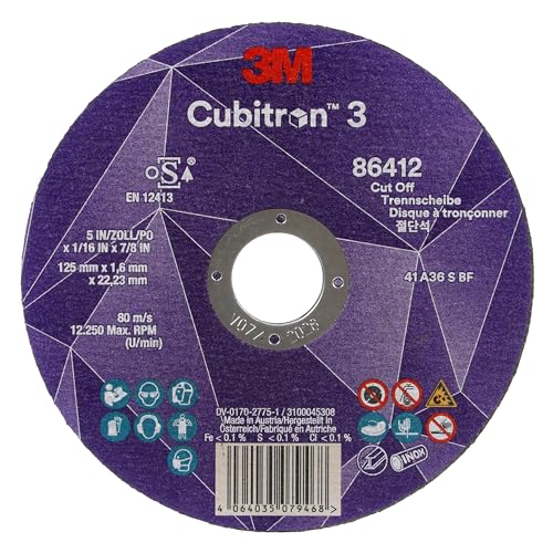 3M Cubitron 3 Trennscheibe, 90230, 60+, T41, 75 mm x 1 mm x... - Bricolage & Outils Amazon Allemagne à 38.99€