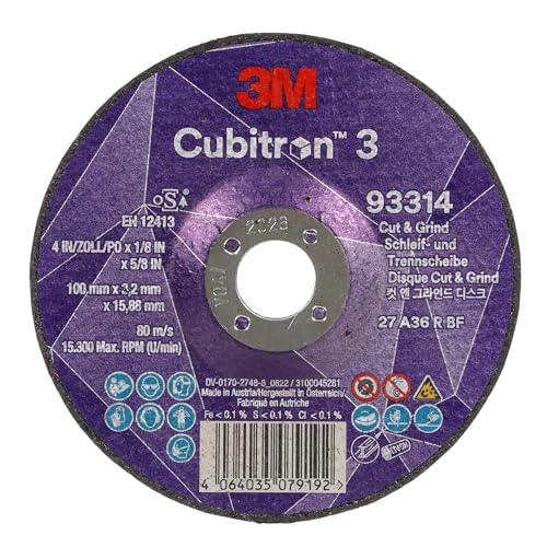 3M Cubitron 3 Disco de Corte y Desbaste, 93314, 36+, T27... - Bricolage & Outils Amazon Espagne à 20.83€