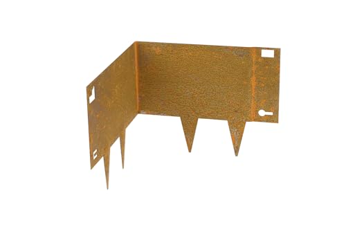 Bordure en Acier corten à Angle Droit intérieur Flexible 24... - Jardin & Extérieur Amazon France à 14.99€