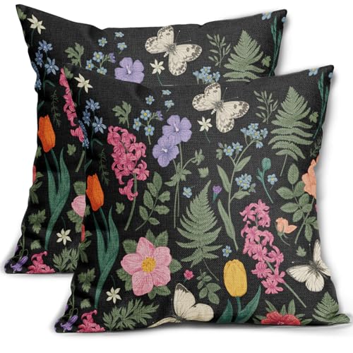 sorfbliss Spring Summer Botanical Print Pillow Covers 20x20... - Deal du jour à 1.00€