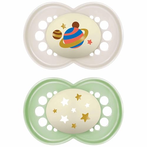 MAM Original Night Soothers | 6-18 Months | 2 Pack | Glow... - Beauté & Parfums Amazon Royaume-Uni à 6.23€