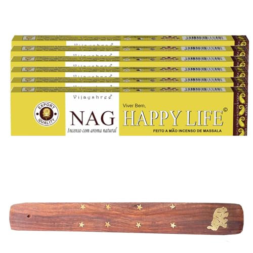 Encens Golden Nag Happy Life Lot de 6 boîtes de 15 grammes... - High-Tech & Électronique en promo à 13.20€