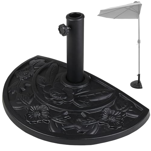BAKAJI Base pour parasol de jardin, forme demi-lune... - Jardin & Extérieur Amazon France à 39.90€
