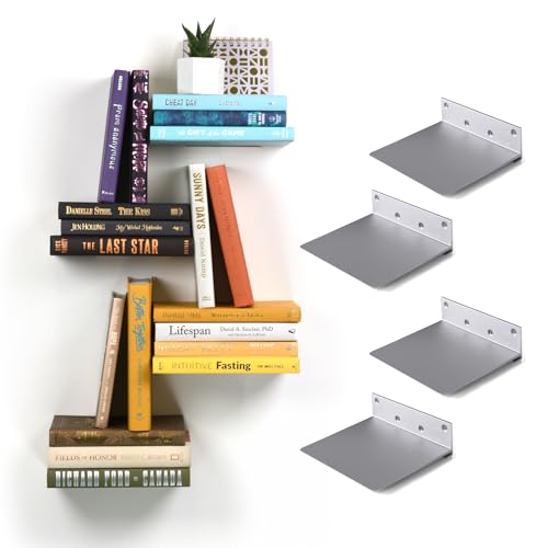 xympo Bibliothèque Murale Flottante Invisible - Bricolage & Outils en promo à 25.94€