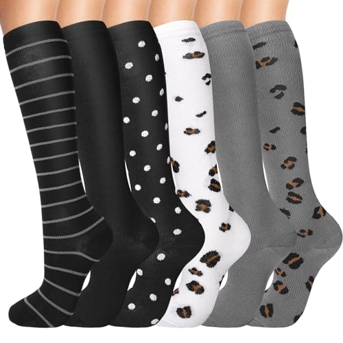 patinadrift 6 pares de calcetines de compresión, calcetines... - Amazon Espagne à 8.62€