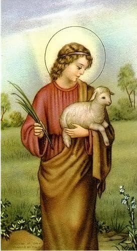 Estampa Religiosa Santa Ines, Religion/Religious Card - Auto & Moto Amazon Espagne à 1.44€