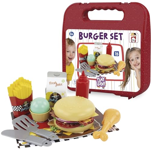 Chicos - Mallette Burger. Comprend 15 Accessoires Jouets... - Jouets & Jeux Amazon France à 9.75€