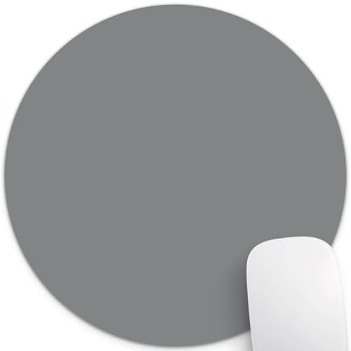 Wknoon Grey Round Mouse Pad, 7.9" Diameter & 0.12"... - Fournitures Bureau Amazon Royaume-Uni à 1.09€