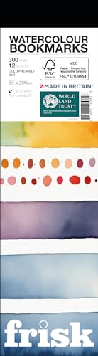 Frisk Aquarell-Lesezeichenblock, 300 g/m², kaltgepresst/nich... - Maison & Cuisine Amazon Allemagne à 9.92€