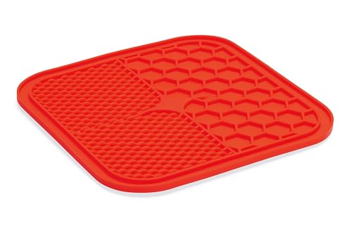 Karlie Ava Tapis Anti-Fuite en Silicone Rouge 20 x 20 x 1 cm en promo à 7,85€ (-50%) sur Amazon FR